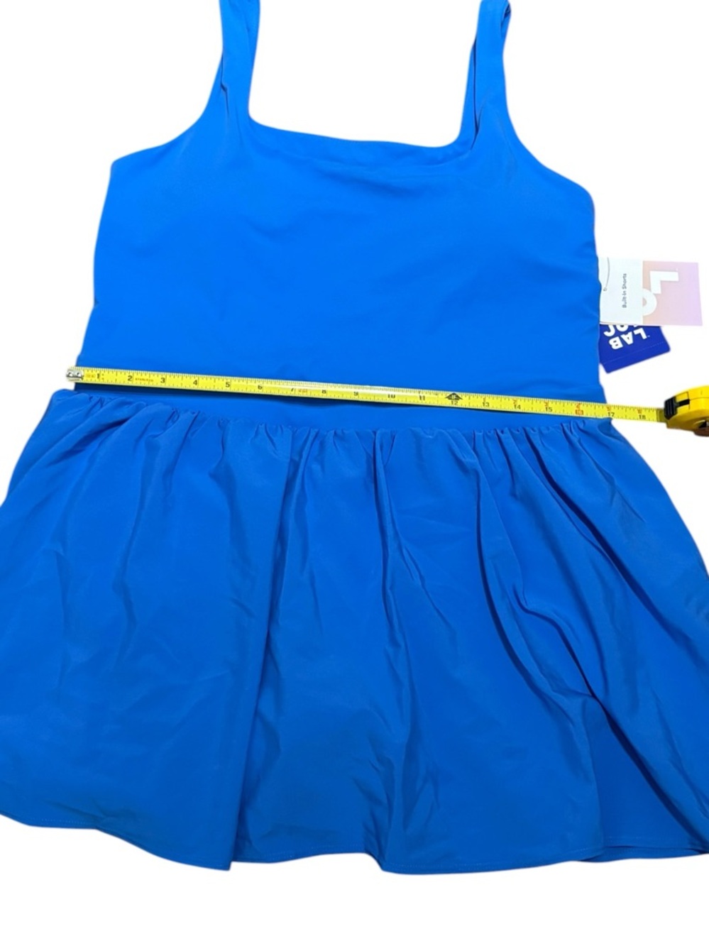 JoyLab Bright Blue Active Dress With Built In‎ Pocketed Shorts, Size L, NWT - Picture 7 of 11